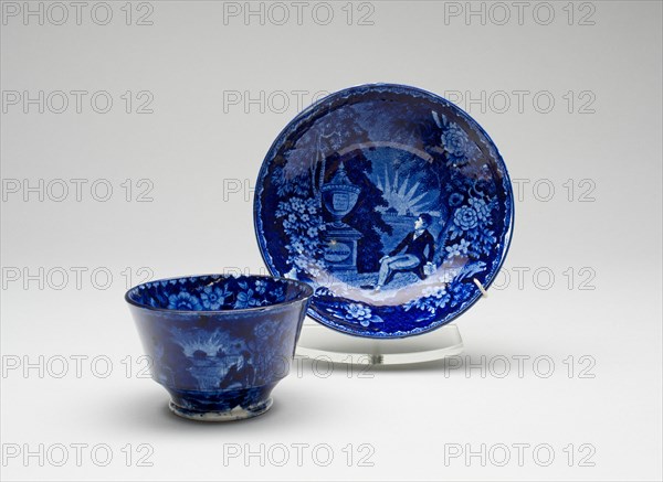 Cup and Saucer, 1825/30. Creator: Enoch Wood & Sons.