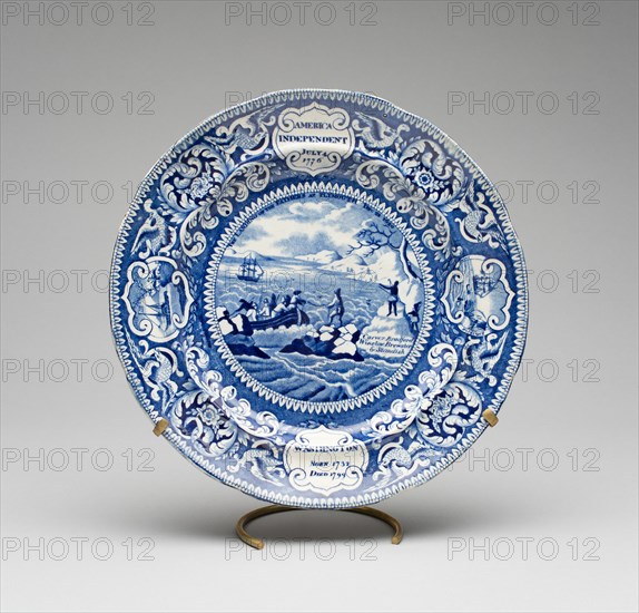 Plate, 1825/30. Creator: Enoch Wood & Sons.