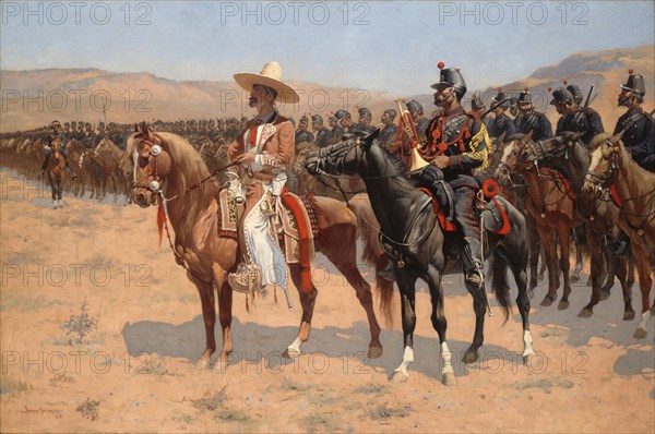 The Mexican Major, 1889. Creator: Frederic Remington.