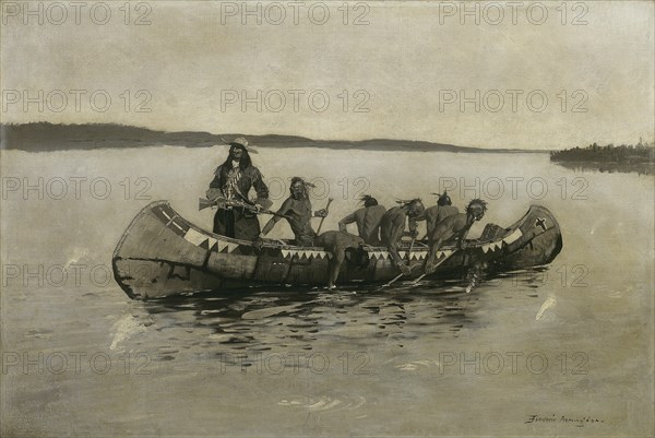 This Was a Fatal Embarkation, 1898. Creator: Frederic Remington.