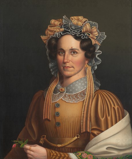 Lady in Brown, c. 1855. Creator: Frederick R. Spencer.