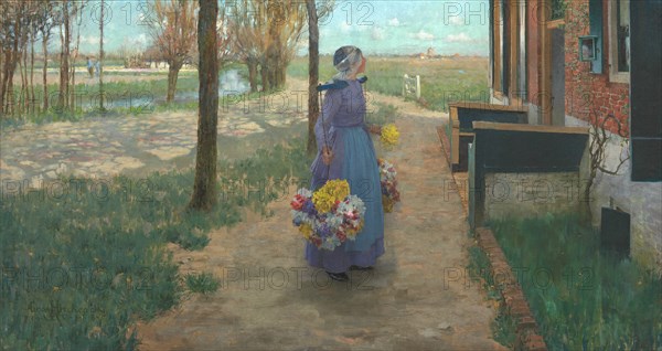 Flower Girl in Holland, 1887. Creator: George Hitchcock.