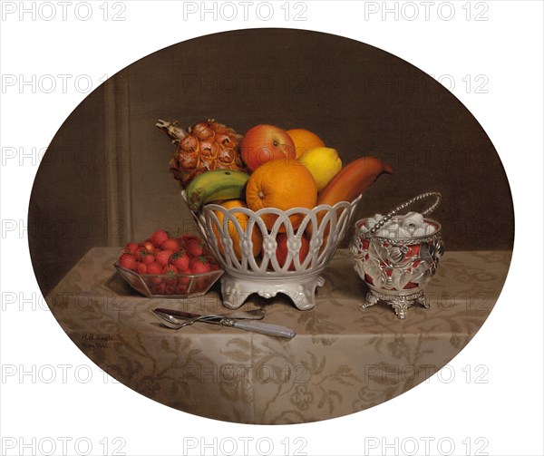 Fruit Piece, 1860. Creator: Hannah Brown Skeele.