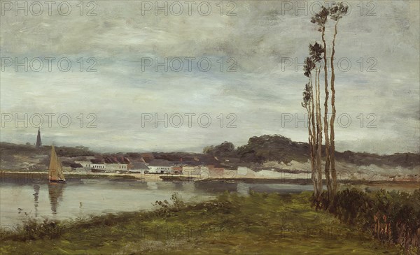 On the Seine, c. 1895. Creator: Homer Dodge Martin.
