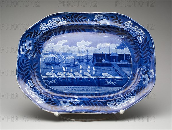 Platter, 1824/36. Creator: James and Ralph Clews.