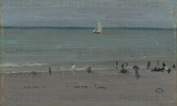 Coast Scene, Bathers, 1884/85. Creator: James Abbott McNeill Whistler.