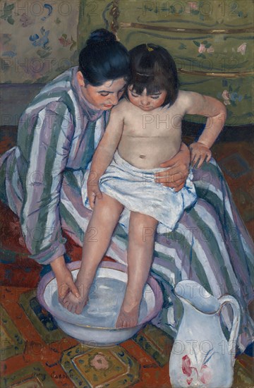 The Child's Bath, 1893. Creator: Mary Cassatt.