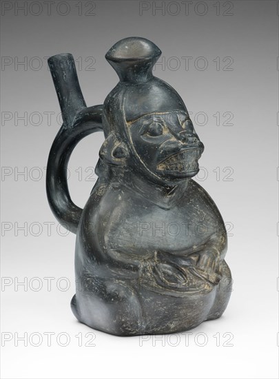 Vessel in the Form of a Masked Drummer, 100 B.C./A.D. 500. Creator: Unknown.