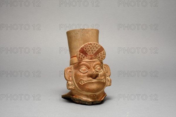 Fragment of Figural Jar in the Form of a Figure, Possibly Ai-Apec, 100 B.C./A.D. 500. Creator: Unknown.