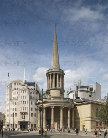 Langham Place, Marylebone, London, 2014. Creator: Chris Redgrave.