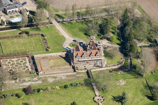 Smallbridge Hall, a late 16th century attic house rebuilt in Elizabethan style, Bures, Suffolk, 2015 Creator: Historic England.