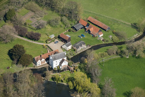 Wiston Mill, a 18th-19th century timber-framed watermill, Wissington, Suffolk, Suffolk, 2015 Creator: Historic England.