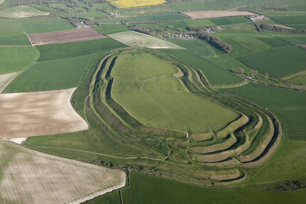 Maiden Castle, near Dorchester, Dorset, 2015. Creator: Historic England.