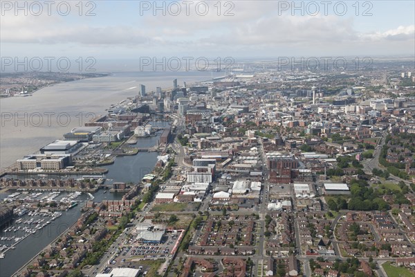 View from the Baltic Triangle Development Area and Historic Docks, Liverpool, 2015. Creator: Historic England.