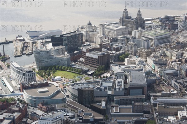 The city centre and environs, Liverpool, 2015. Creator: Historic England.