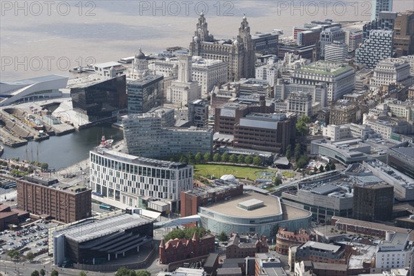 The city centre and environs, Liverpool, 2015. Creator: Historic England.