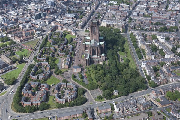 The Anglican Cathedral Church of Christ and environs, Liverpool, 2015. Creator: Historic England.