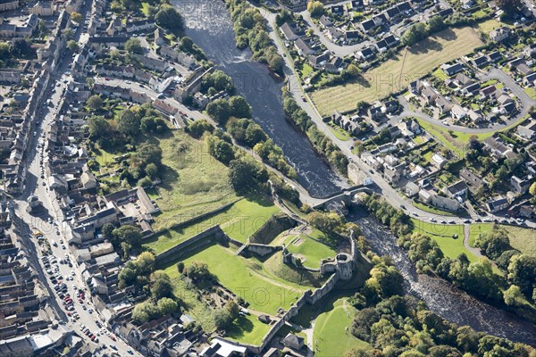 Barnard Castle and bridge, County Durham, 2017. Creator: Historic England.