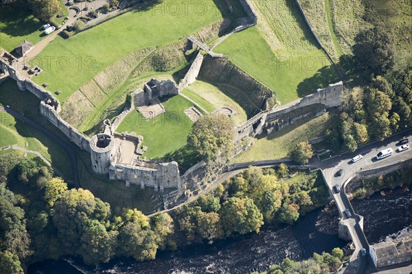 Barnard Castle and bridge, County Durham, 2017. Creator: Historic England.