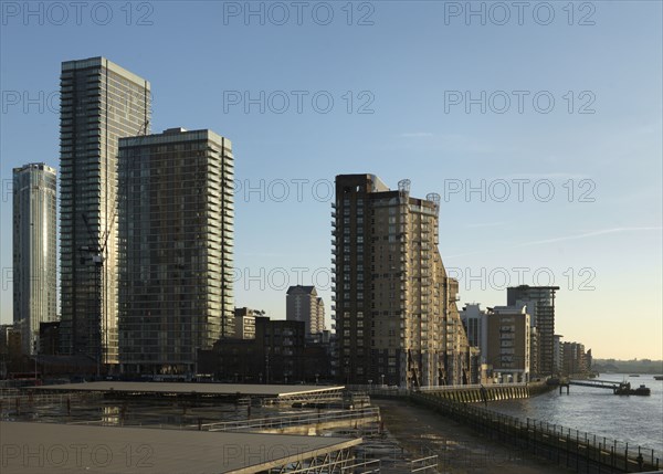 Cascades, Westferry Road, Isle of Dogs, Tower Hamlets, London, 2017. Creator: Chris Redgrave.