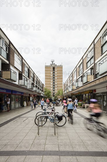 Queensway, looking towards The Towers, Stevenage, Hertfordshire, 2017. Creator: Patricia Payne.