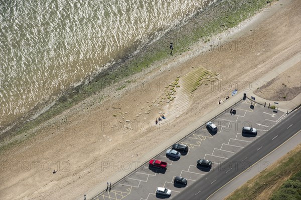 Remains of D-Day Embarkation Hard G2, Stokes Bay, Hampshire, 2018. Creator: Historic England.