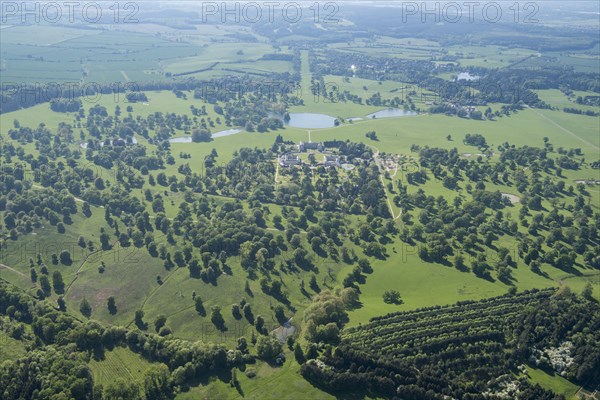 Woburn Abbey and its surrounding landscape park, Woburn, Bedfordshire, 2018. Creator: Historic England.