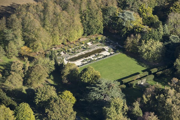 Easton Lodge sunken Italian garden, Little Easton, Essex, 2018.