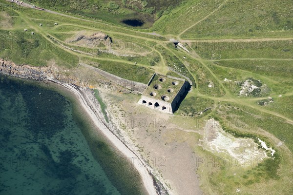 Castle Point Lime Works and kilns, Holy Island, Northumberland, 2018. Creator: Historic England.