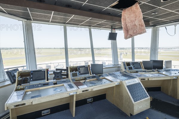 Control tower, Birmingham International Airport, West Midlands, 2018. Creator: Steven Baker.