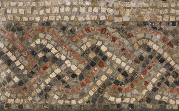 Mosaic, Great Witcombe Roman Villa, Gloucestershire, 2018. Creator: James O Davies.