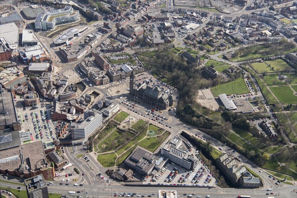 Rochdale Town Hall and environs, Rochdale, 2019. Creator: Historic England.