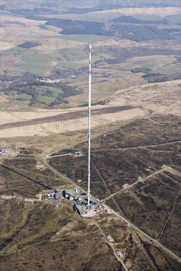 Winter Hill television transmitter, Lancashire, 2019. Creator: Historic England.