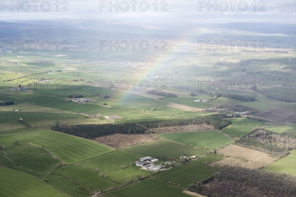 Rainbow over Harmby Moor, near Constable Burton, North Yorkshire, 2019. Creator: Historic England.