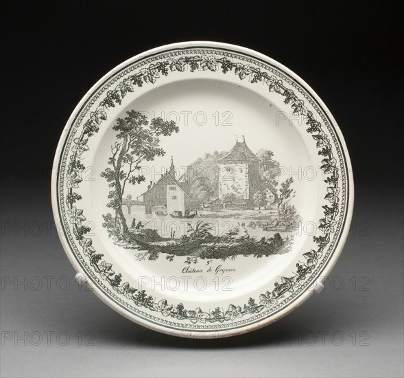 Plate, Creil, 1800/50.