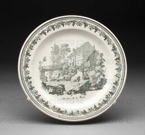 Plate, Creil, 1800/50.