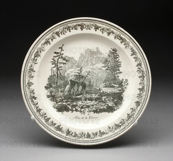 Plate, Creil, 1800/50.