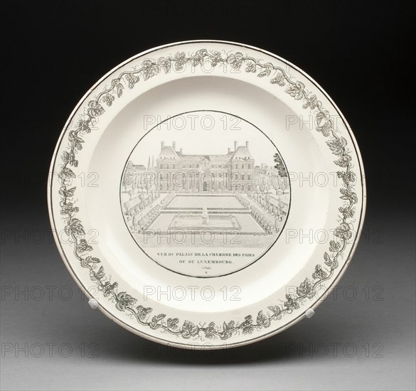 Plate, Creil, 1800/50.