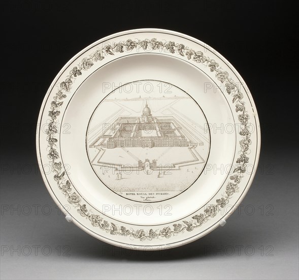 Plate, Creil, 1800/50.