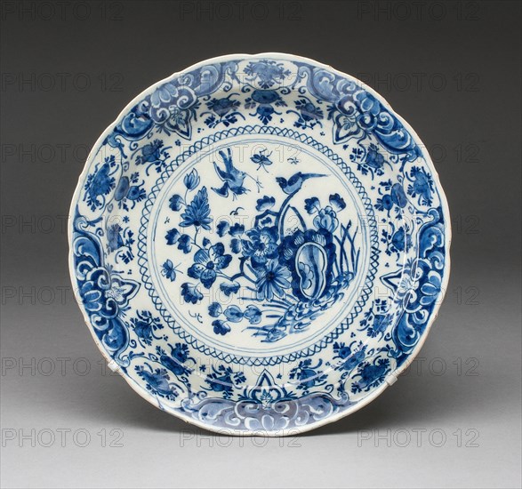 Plate, Delft, c. 1720.