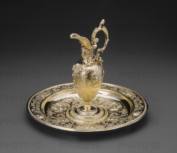 Rosewater Ewer and Basin, Nuremberg, 1603/1609.