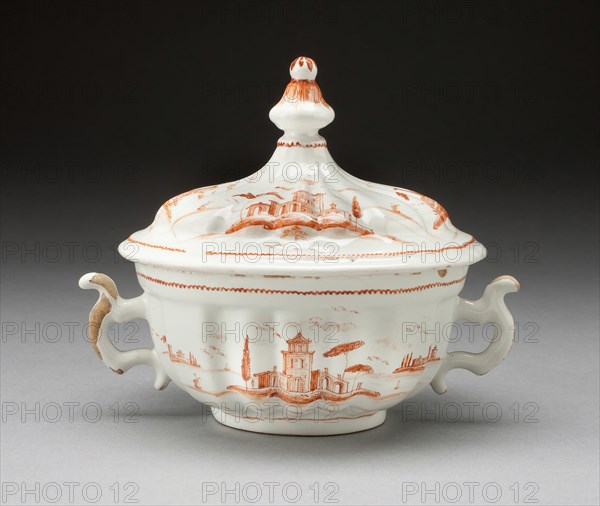 Covered Bowl, Venice, Mid 18th century.