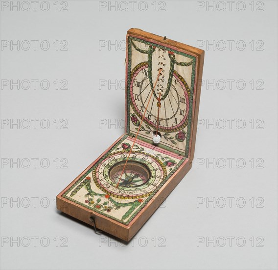 Portable Compass Sundial, Germany, c. 1790.