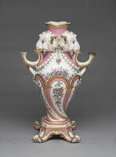 Elephant Candelabrum Vase (Vase à Tête d'Eléphant), Sèvres, 1757/58.