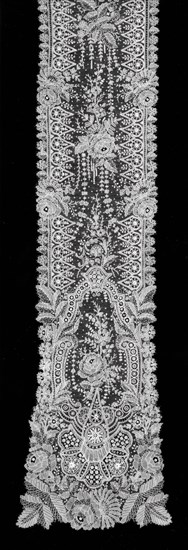 Scarf, Belgium, 1870/90.