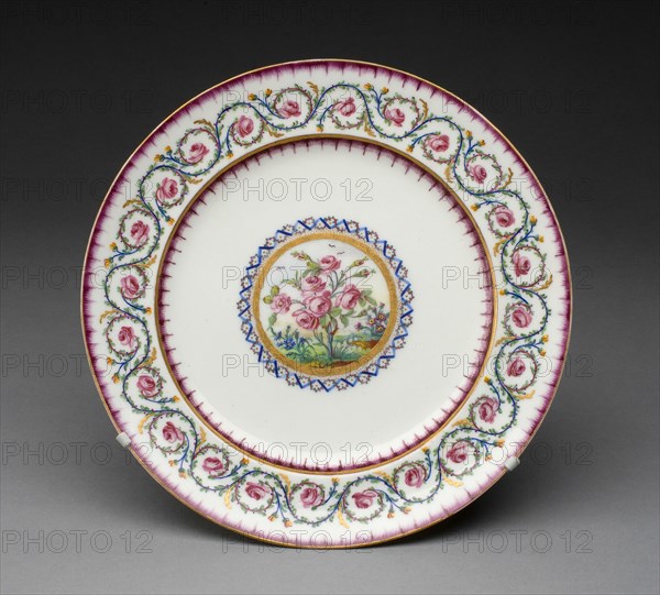 Sample Plate, Sèvres, 1790.