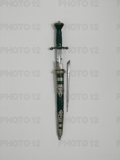 Dagger with Two Awls and Sheath for the Bodyguard of the Elector of Saxony, Dresden, 1580.