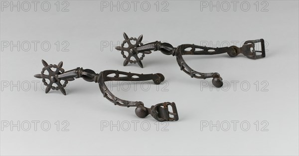 Pair of Spurs, Western Europe, early 17th century.