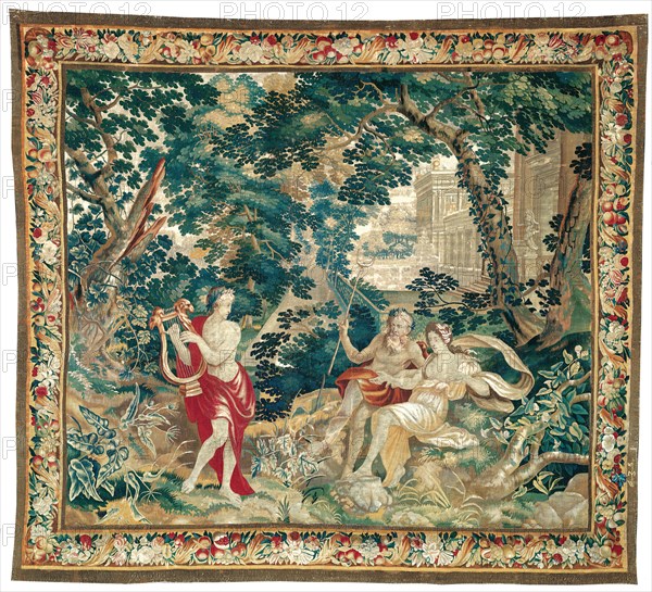 Orpheus Playing the Lyre to Hades and Persephone, from Orpheus and Eurydice or The Metamorphoses, Antwerp, c. 1685. Woven at the Wauters workshop, after a design probably by Peter Ykens and Pieter Spierinckx.