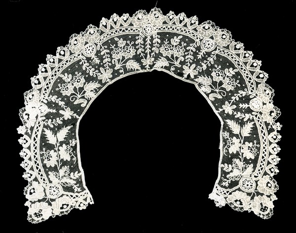 Collar, Belgium, c. 1880s.